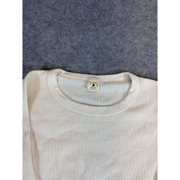 VINTAGE Northwest Territory Thermal Shirt Youth XL Cream Waffle Knit Cozy Tee - Picture 5 of 5